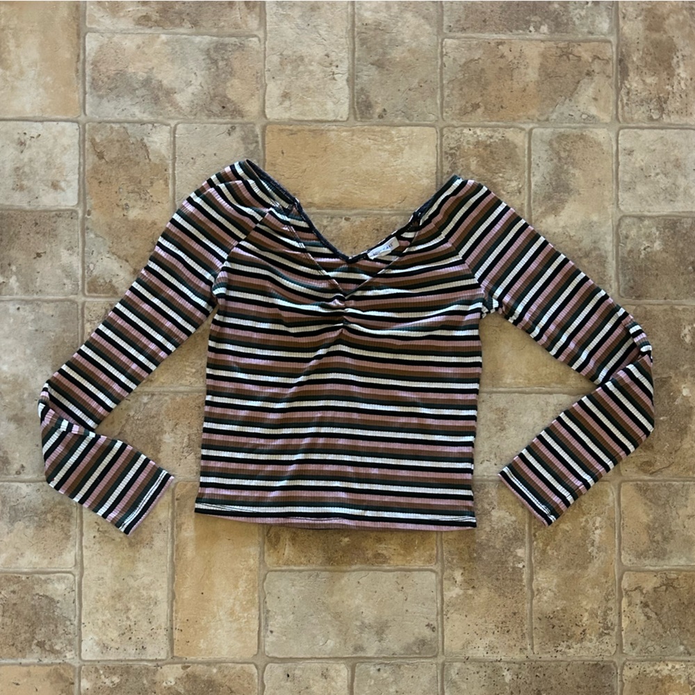 Striped Crop Top